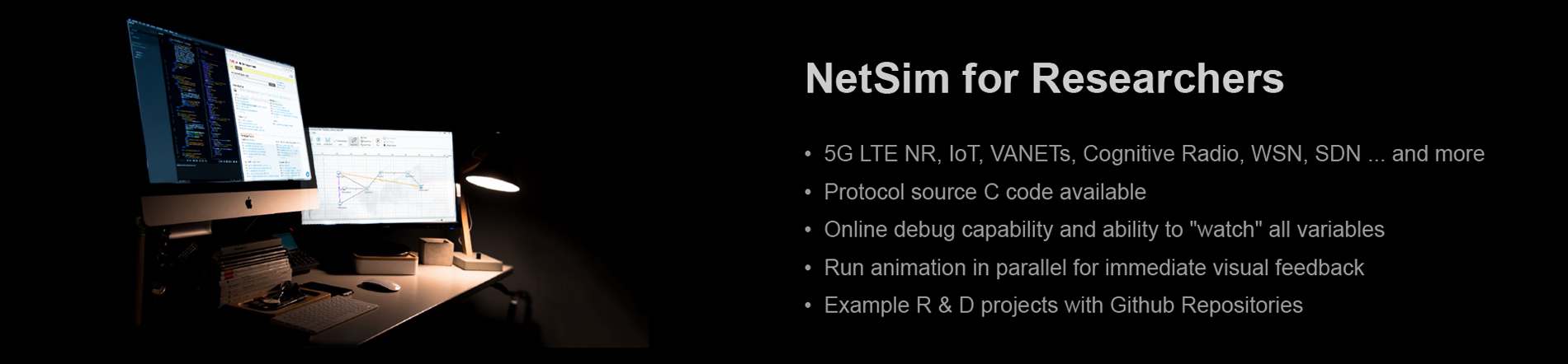 NetSim Standard: for Reseachers